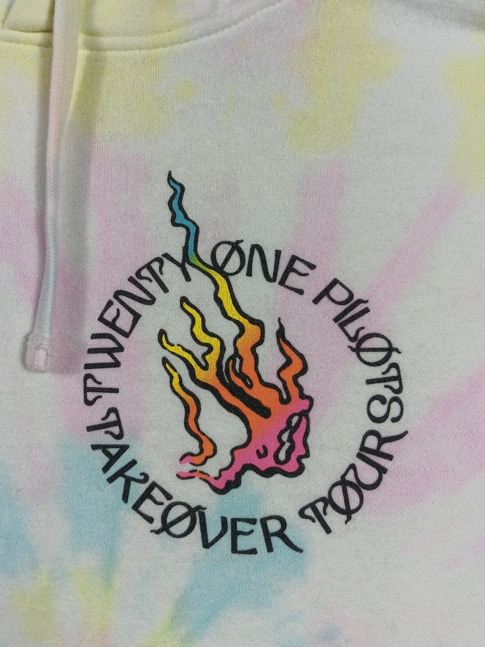 Twenty One Pilots Hoodie Adult Large Takeover Tour Tie Dye Dragon Graphic - Picture 7 of 13
